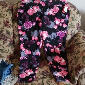 Pants woman's pull on machine wash, 85 poly,15 spa